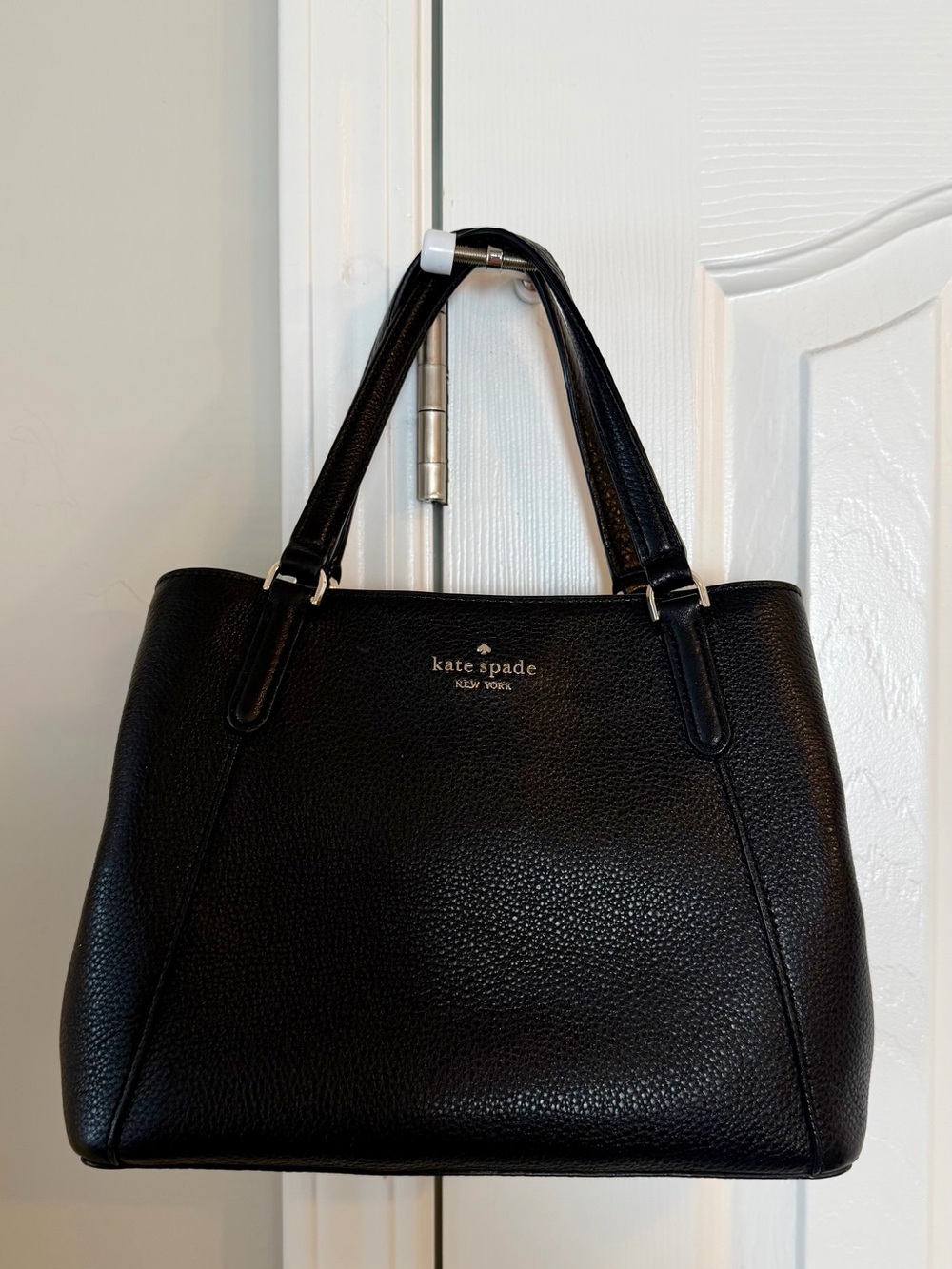 kate spade Black Pebbled Leather Shoulder Tote